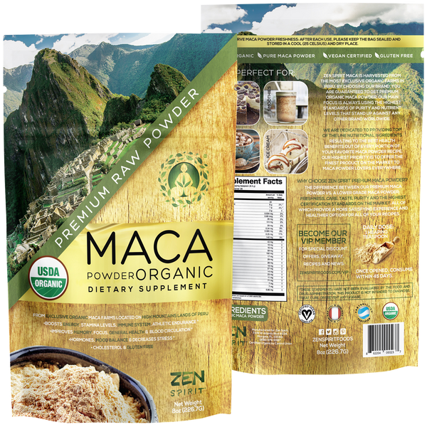 Maca Powder Organic 8oz (Yellow)