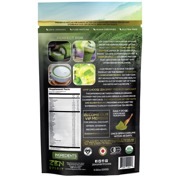 Matcha Green Tea Powder Organic
