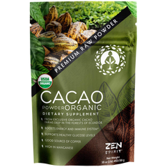Cacao Powder Organic - 1 Pound - Unsweetened Premium Grade