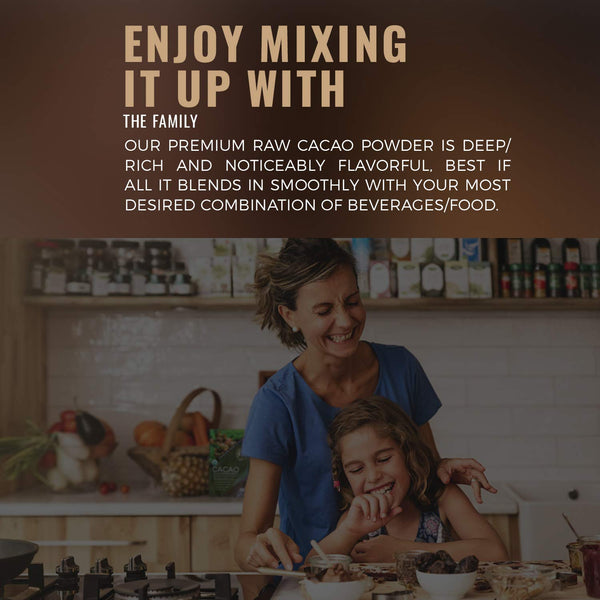 Cacao Powder Organic - 1 Pound - Unsweetened Premium Grade